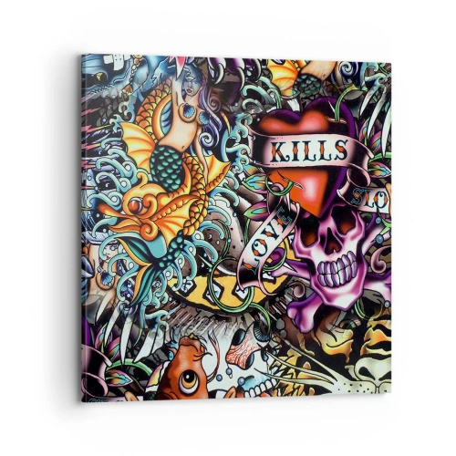 Canvas picture - Dream of a Tattoo Artist - 70x70 cm