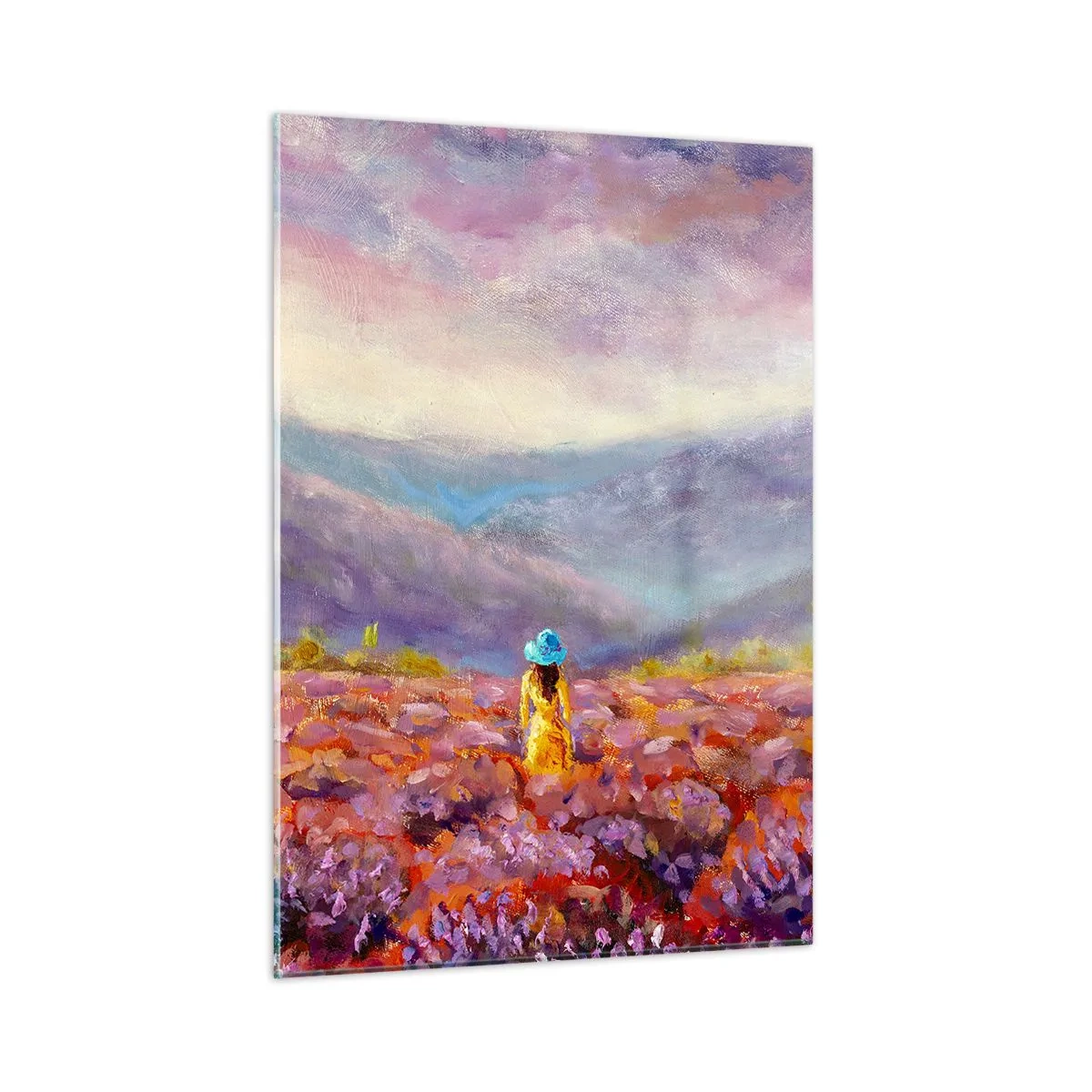 Glass picture - In Lavendar World - 50x70 cm
