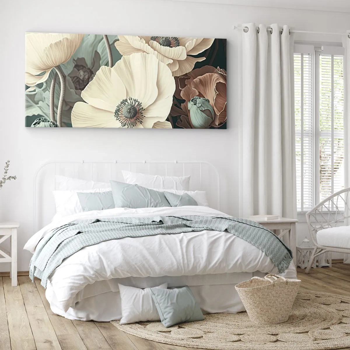 Canvas picture - Whisper of the Poppies - 100x40 cm