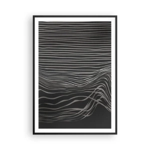 Poster in black frame - Rhythm and Accent - 70x100 cm