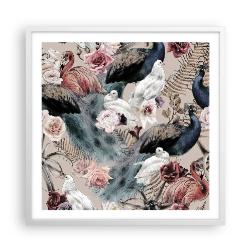 Poster in white frmae - In Palace Garden - 60x60 cm