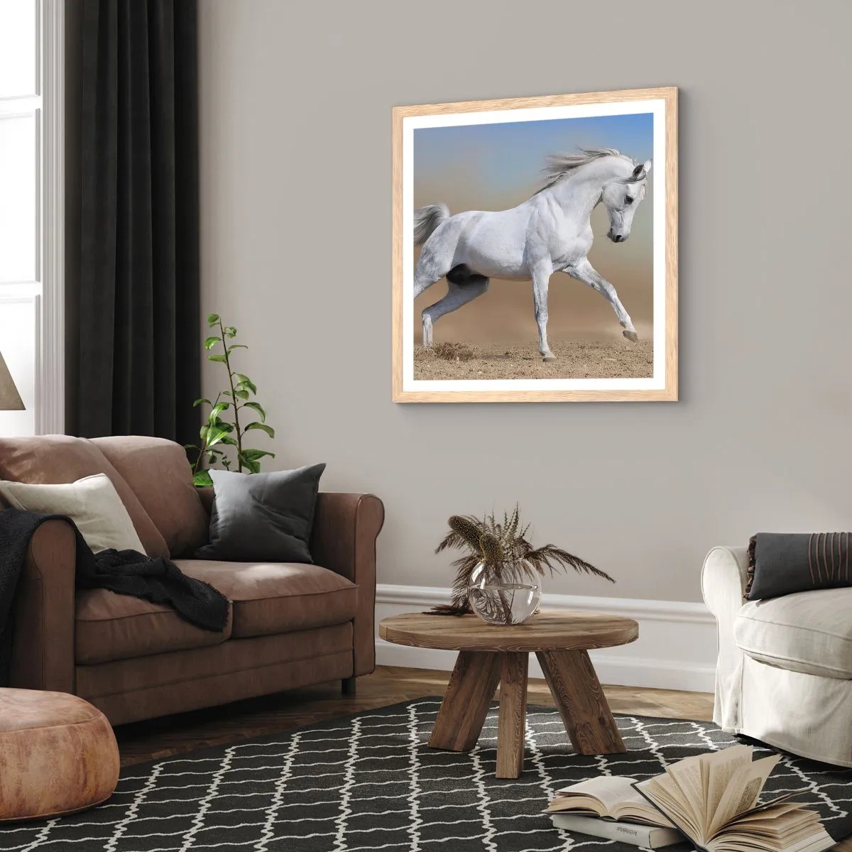 Poster in light oak frame - The Most Beautiful Arabic Tale - 50x50 cm