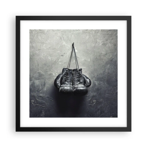 Poster in black frame - A Time of Fight and a Time of Peace - 40x40 cm