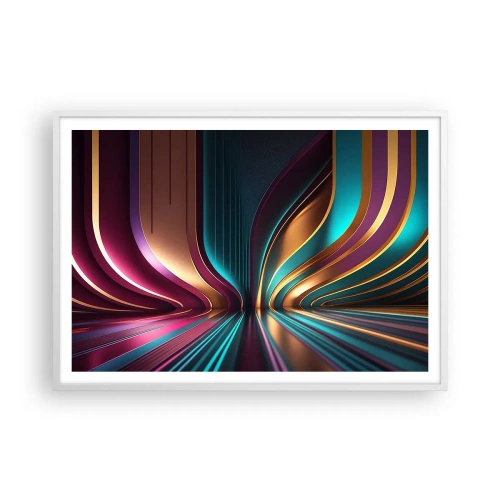 Poster in white frmae - Architecture of Light - 100x70 cm