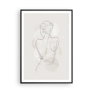 Poster in black frame - Like a Sensitive Instrument - 70x100 cm