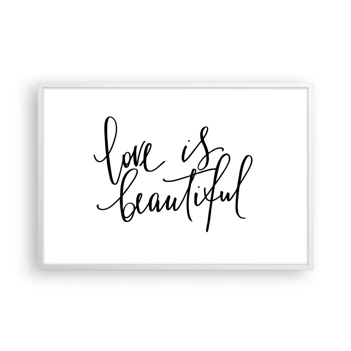 Poster in white frmae - Read and Repeat - 91x61 cm