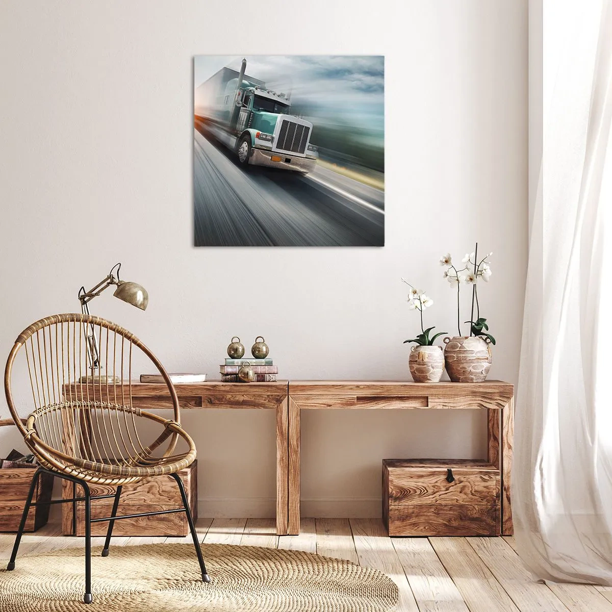 Canvas picture - American Giant in the Rush - 70x70 cm