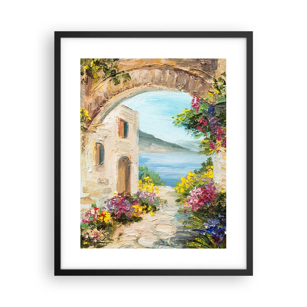 Poster in black frame - Charm of a Sea Province - 40x50 cm