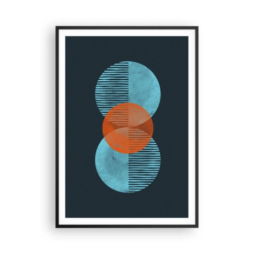 Poster in black frame - Symmetrical Composition - 70x100 cm
