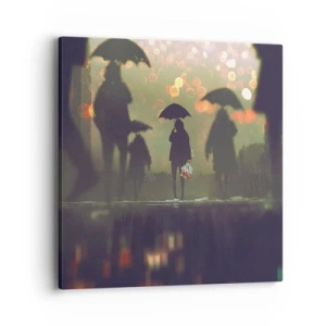 Canvas picture - From Perspective of a Raindrop - 40x40 cm