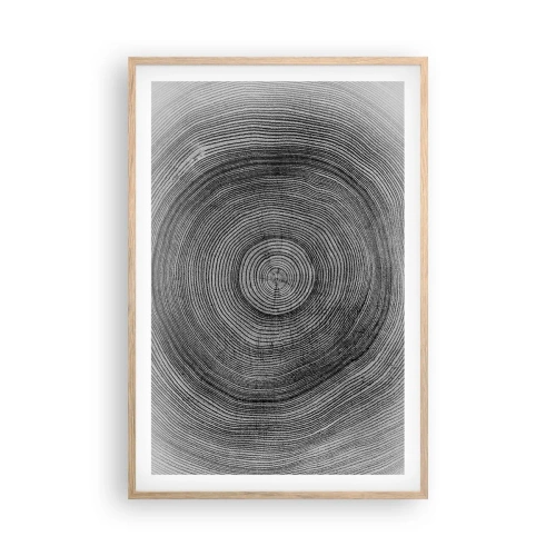 Poster in light oak frame - Sign of the Time - 61x91 cm