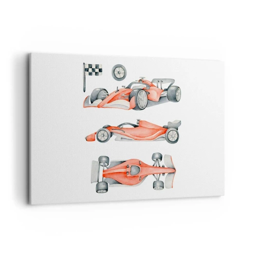 Canvas picture - Race for the Dreams - 120x80 cm