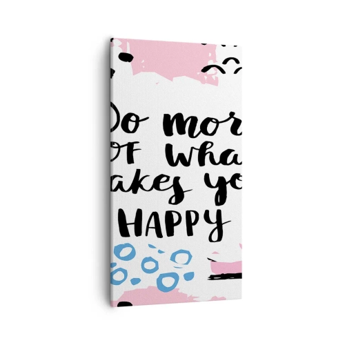 Canvas picture - How To Be Happy - 55x100 cm