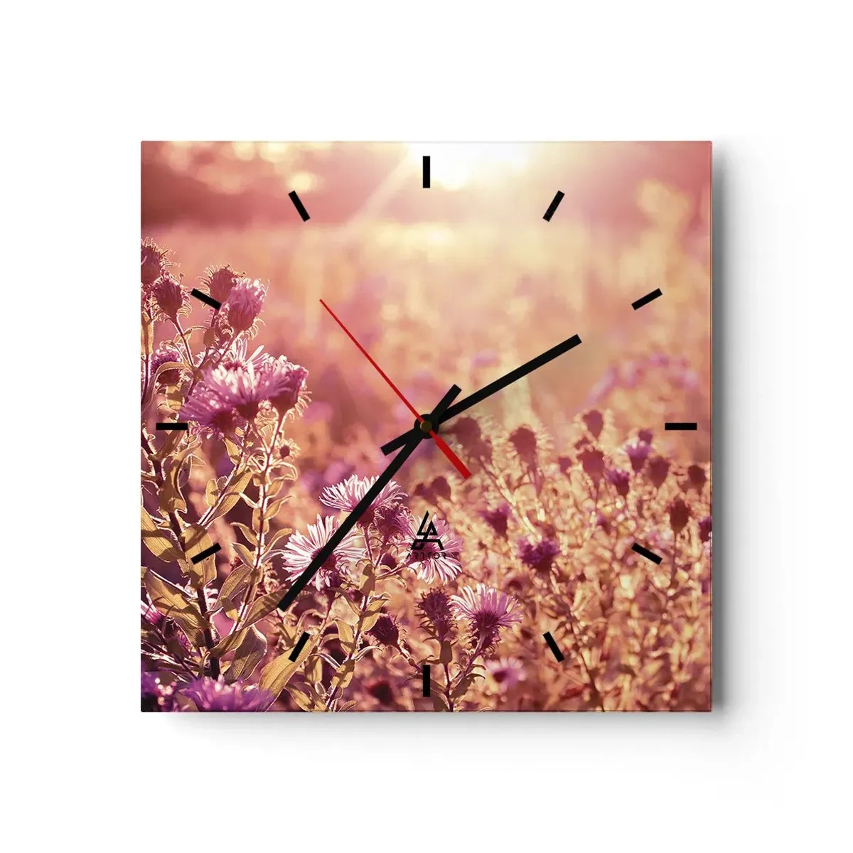 Wall clock - Clock on glass - Before Summer Goes - 40x40 cm