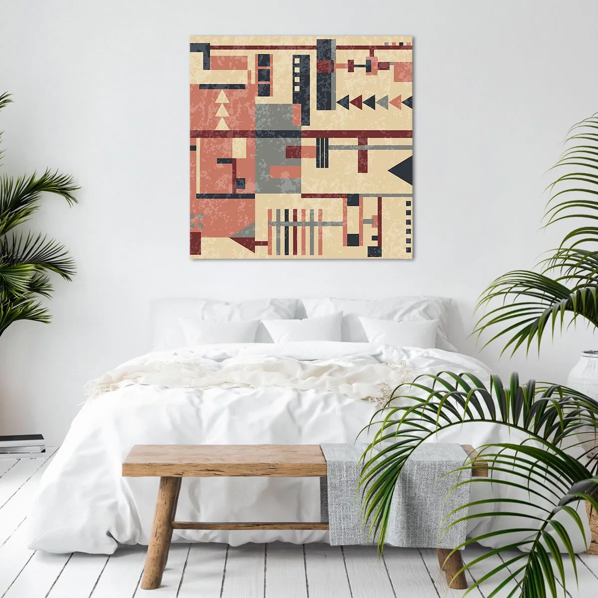 Canvas picture - Combinations of Verticals and Horizontals - 50x50 cm