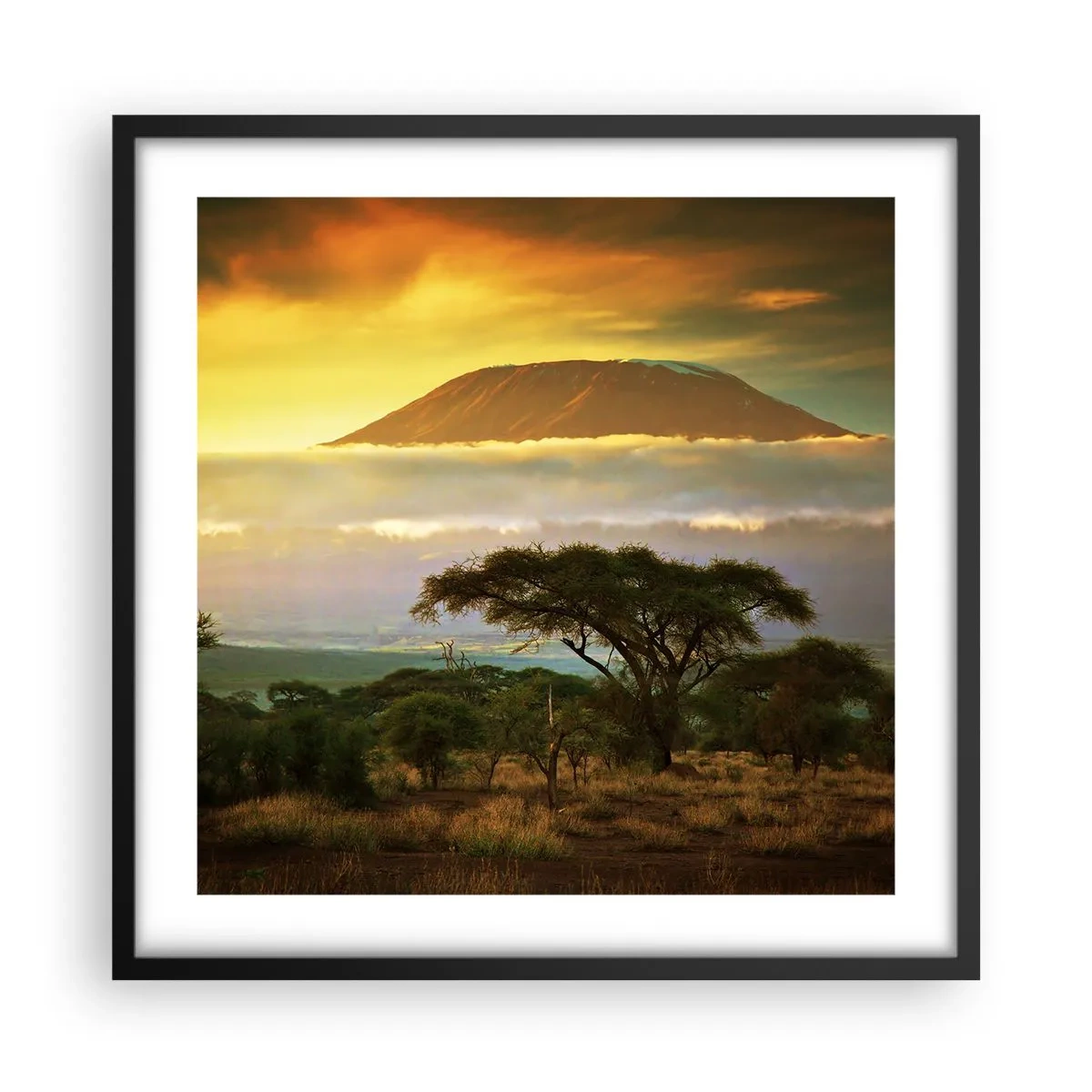 Poster in black frame - Traveller's Dream - 50x50 cm