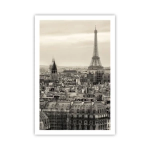Poster - Over the Roofs of Paris - 61x91 cm