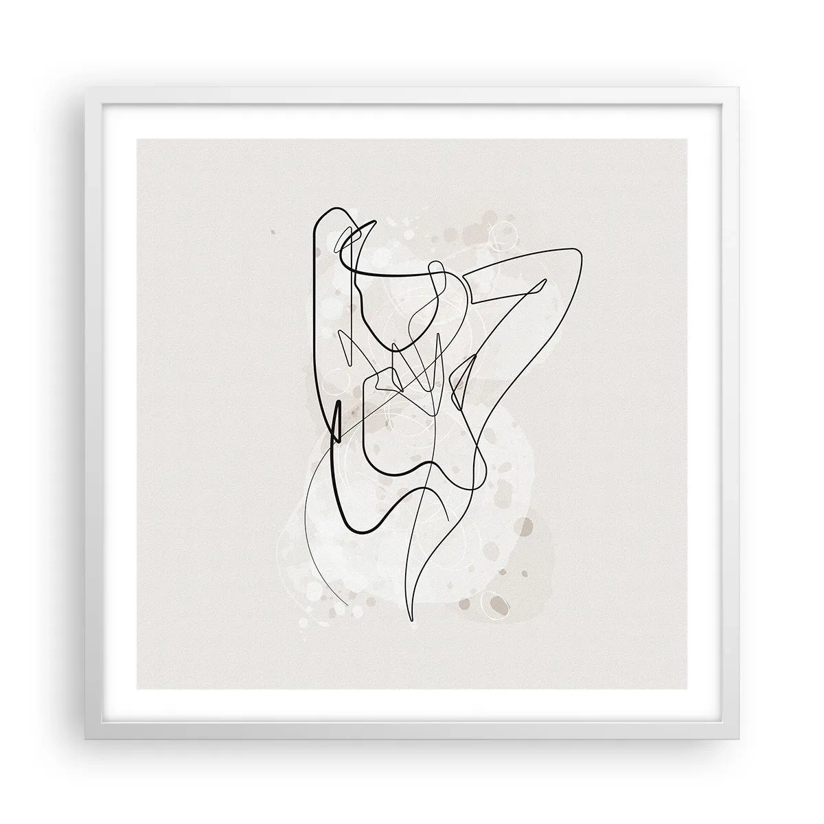 Poster in white frmae - Art of Seduction - 60x60 cm