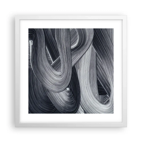 Poster in white frmae - Fluidity of Reality - 40x40 cm