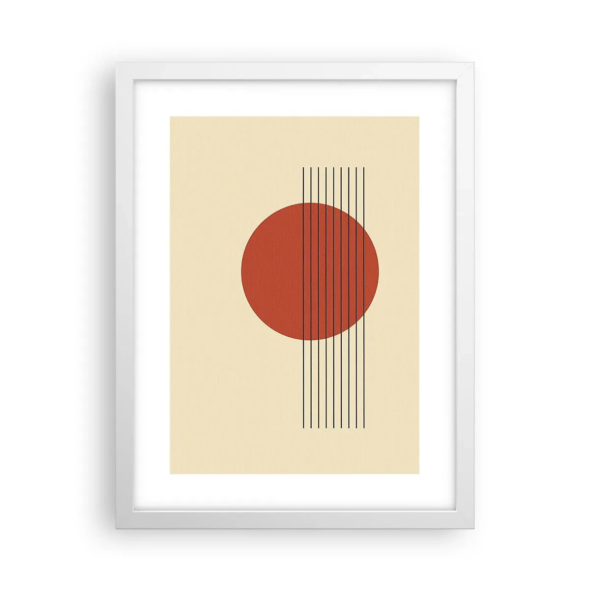 Poster in white frmae - Around and Beoynd - 30x40 cm