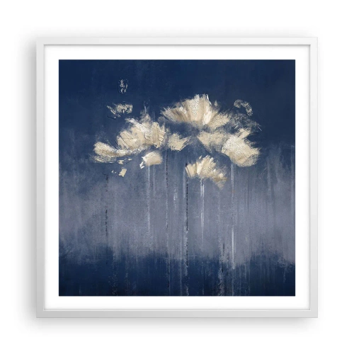 Poster in white frmae - Like Flakes in the Wind - 60x60 cm