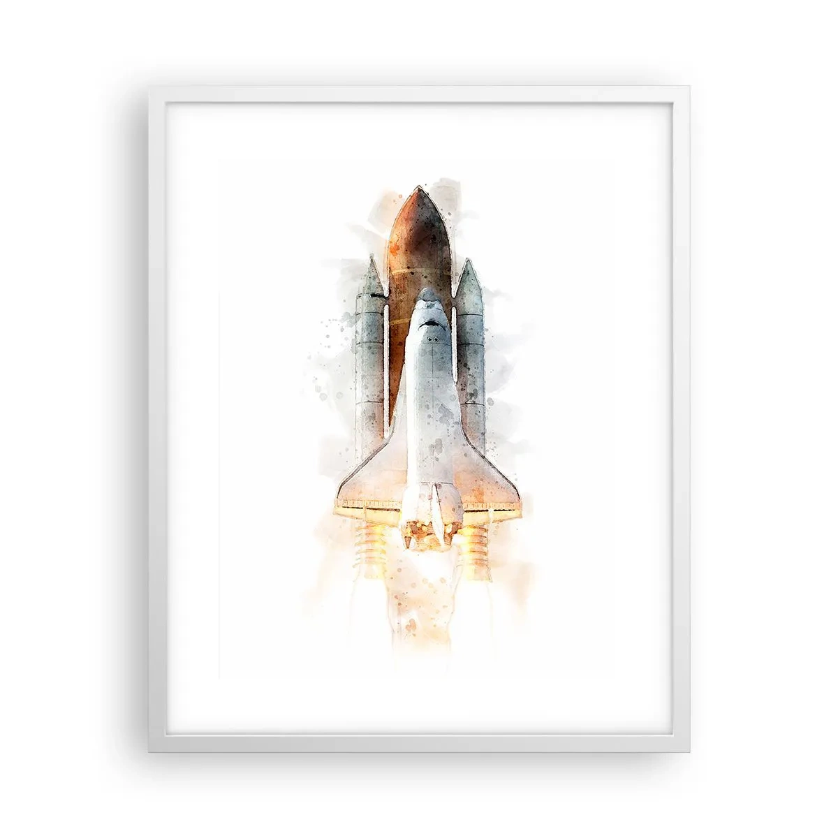 Poster in white frmae - Explorers Get Ready - 40x50 cm