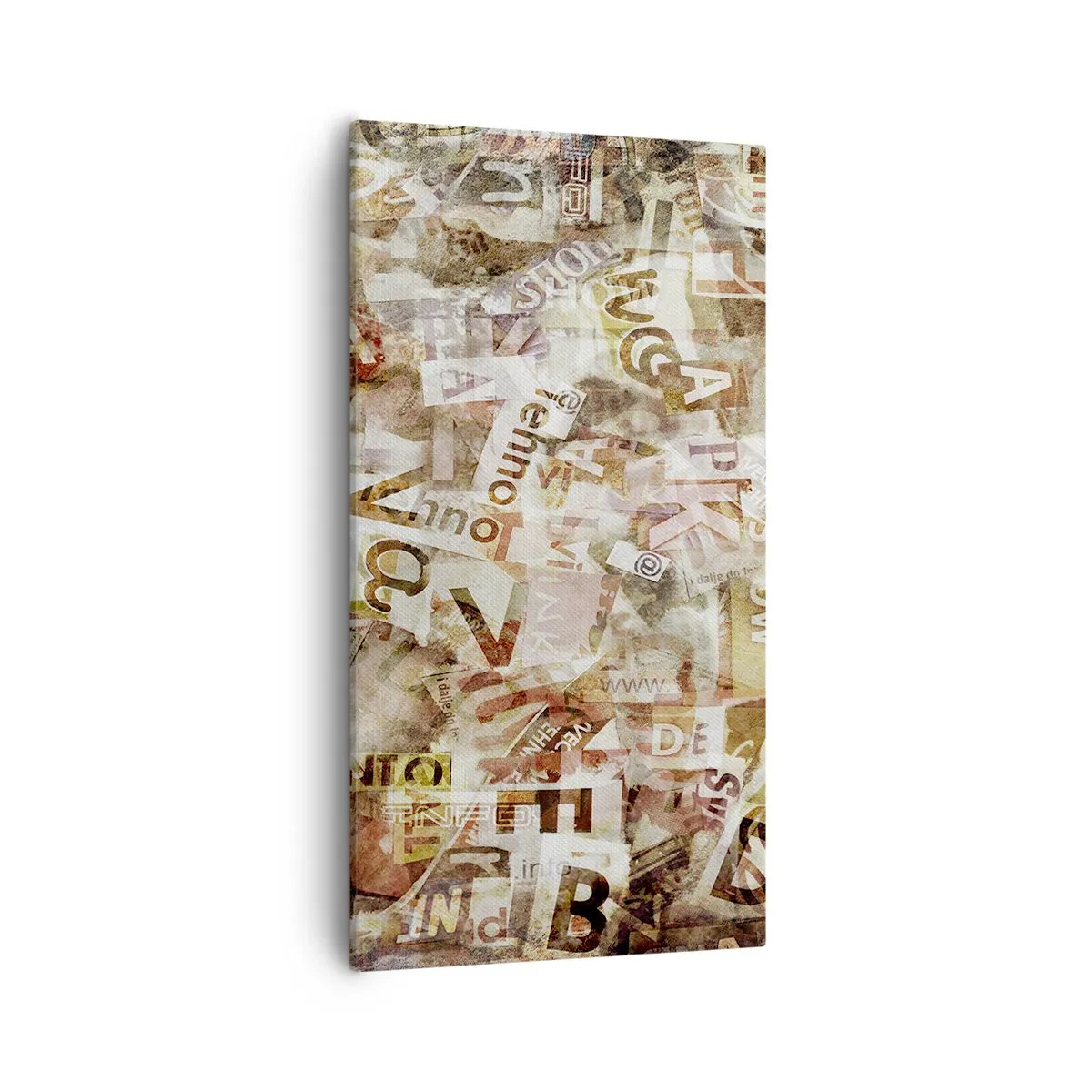 Canvas picture - Jumbled up Words - 55x100 cm