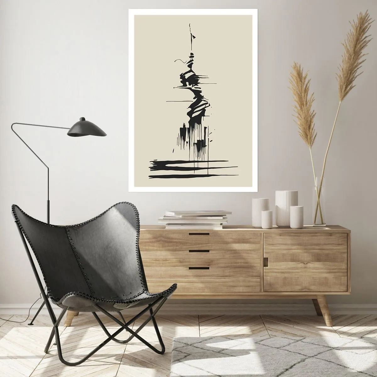 Poster - Hasty Abstract - 40x50 cm
