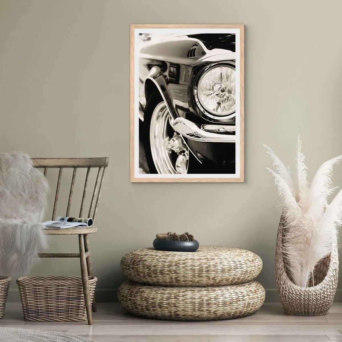 Poster in light oak frame - Lasting Shine - 40x50 cm