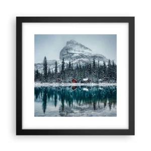 Poster in black frame - Canadian Retreat - 30x30 cm
