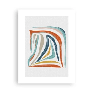 Poster - Abstract with a Friendly Smile - 30x40 cm