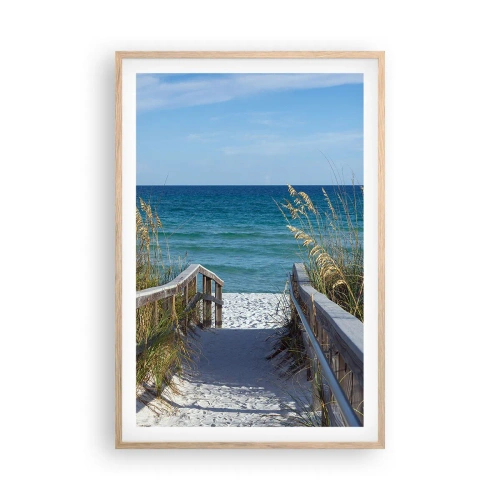 Poster in light oak frame - In the Sun, out in the Wind - 61x91 cm
