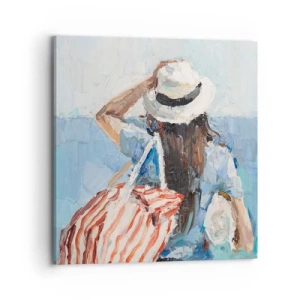 Canvas picture - Welcome to Holiday - 70x70 cm