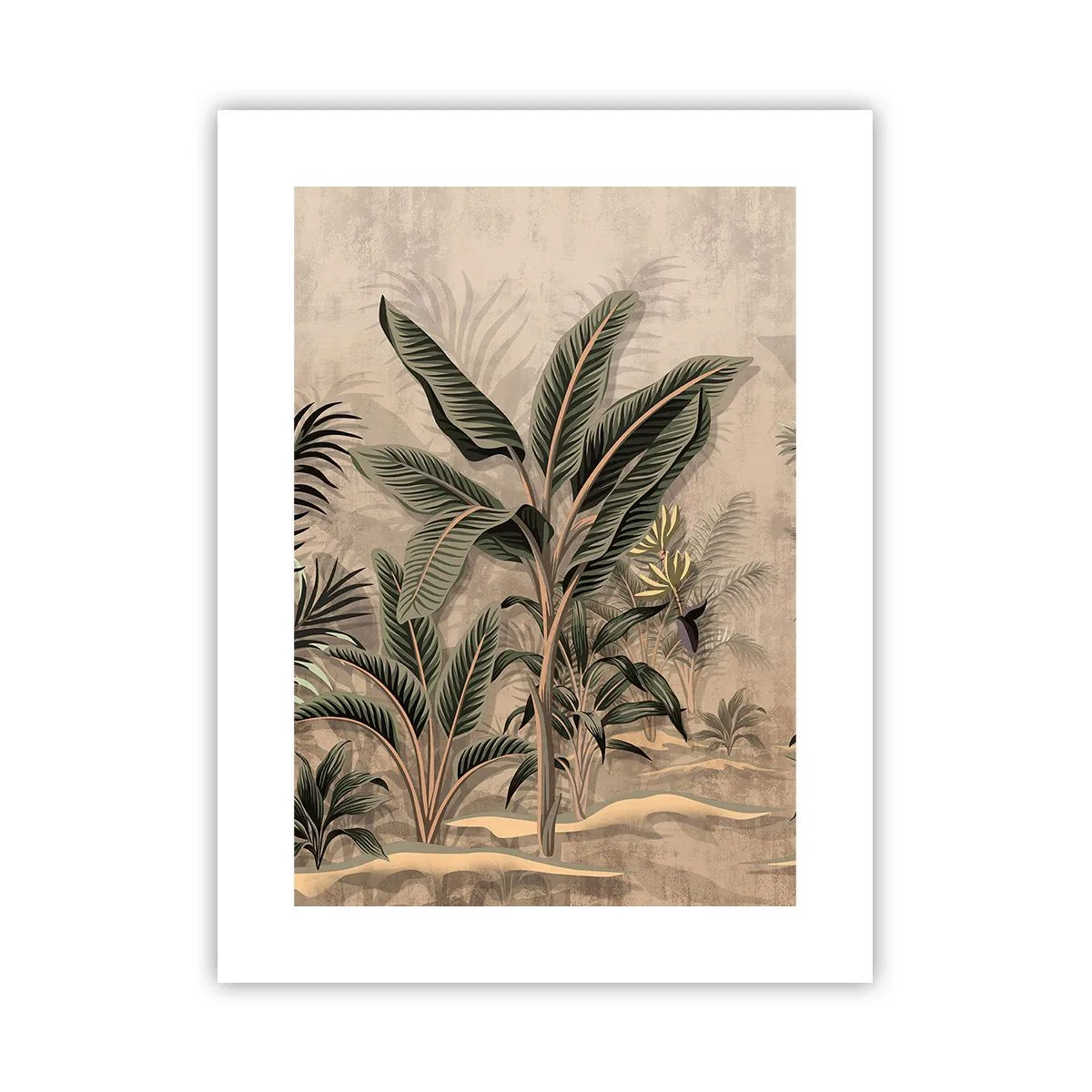 Poster - Engraving in Colonial Style - 30x40 cm