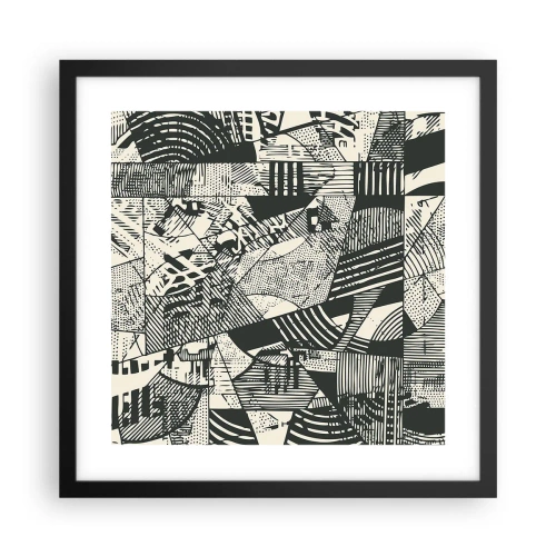 Poster in black frame - Dynamics of Contemporaneity - 40x40 cm