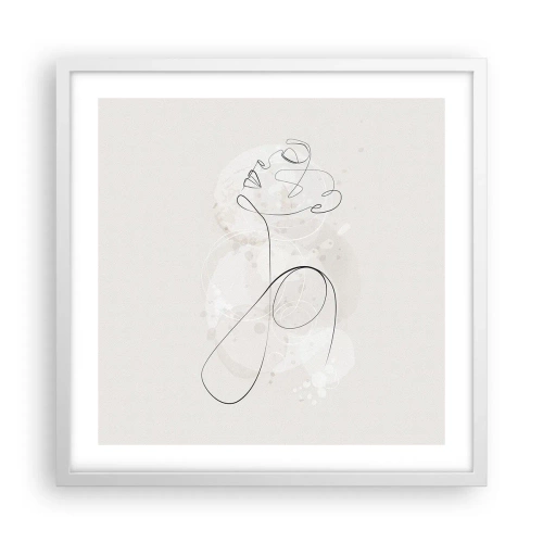 Poster in white frmae - Spiral of Beauty - 50x50 cm
