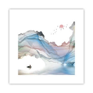 Poster - Towards Crystal Mountains - 30x30 cm