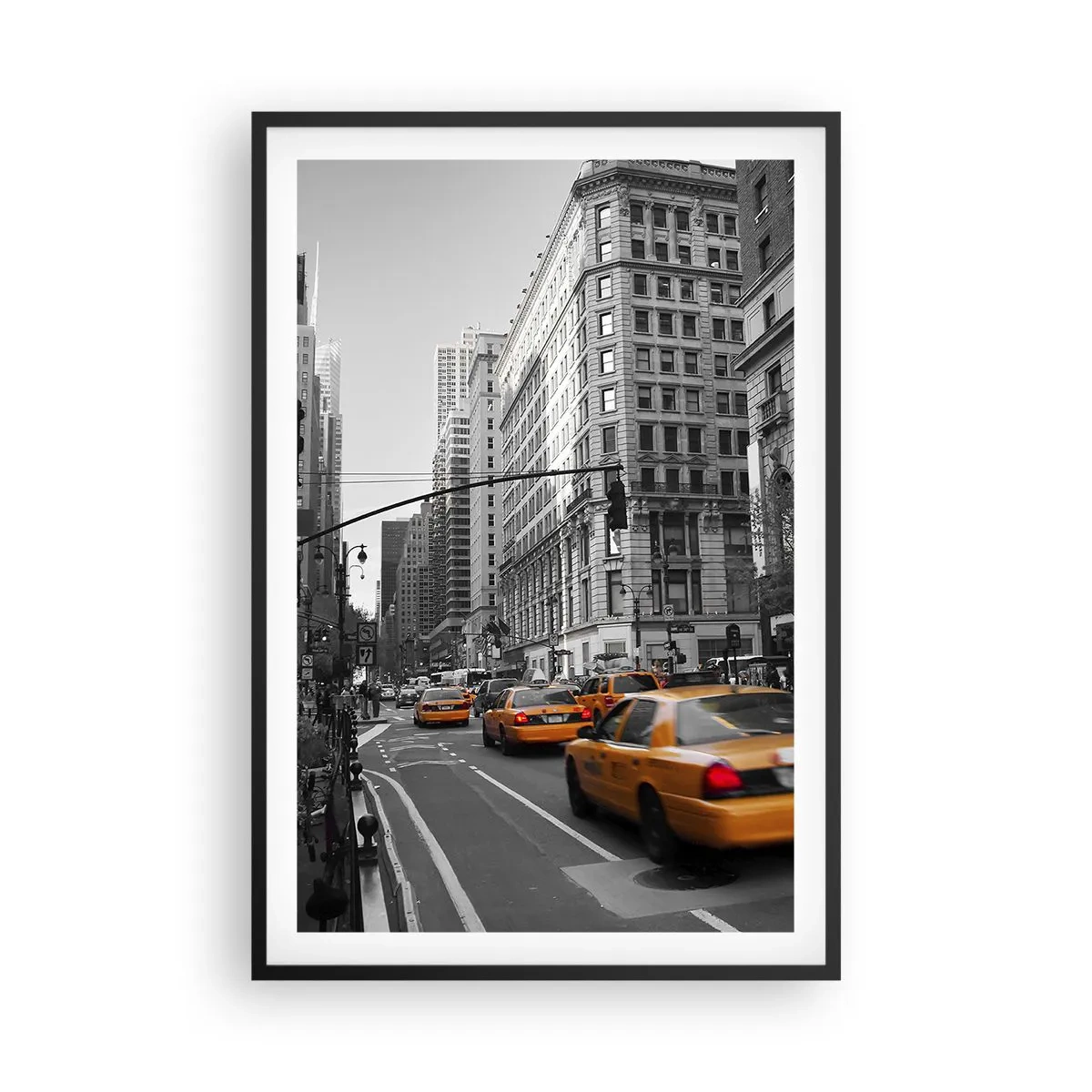 Poster in black frame - Suns of a Big City - 61x91 cm