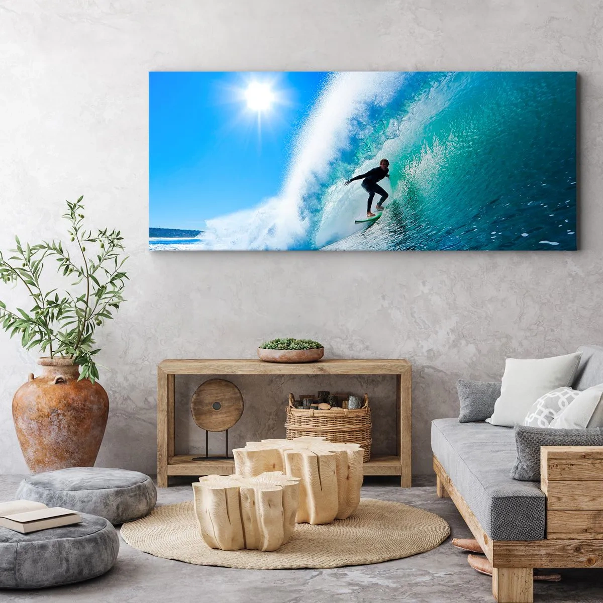 Canvas picture - Across Great Blue - 160x50 cm