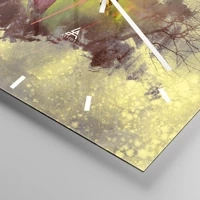 Clock face with lines