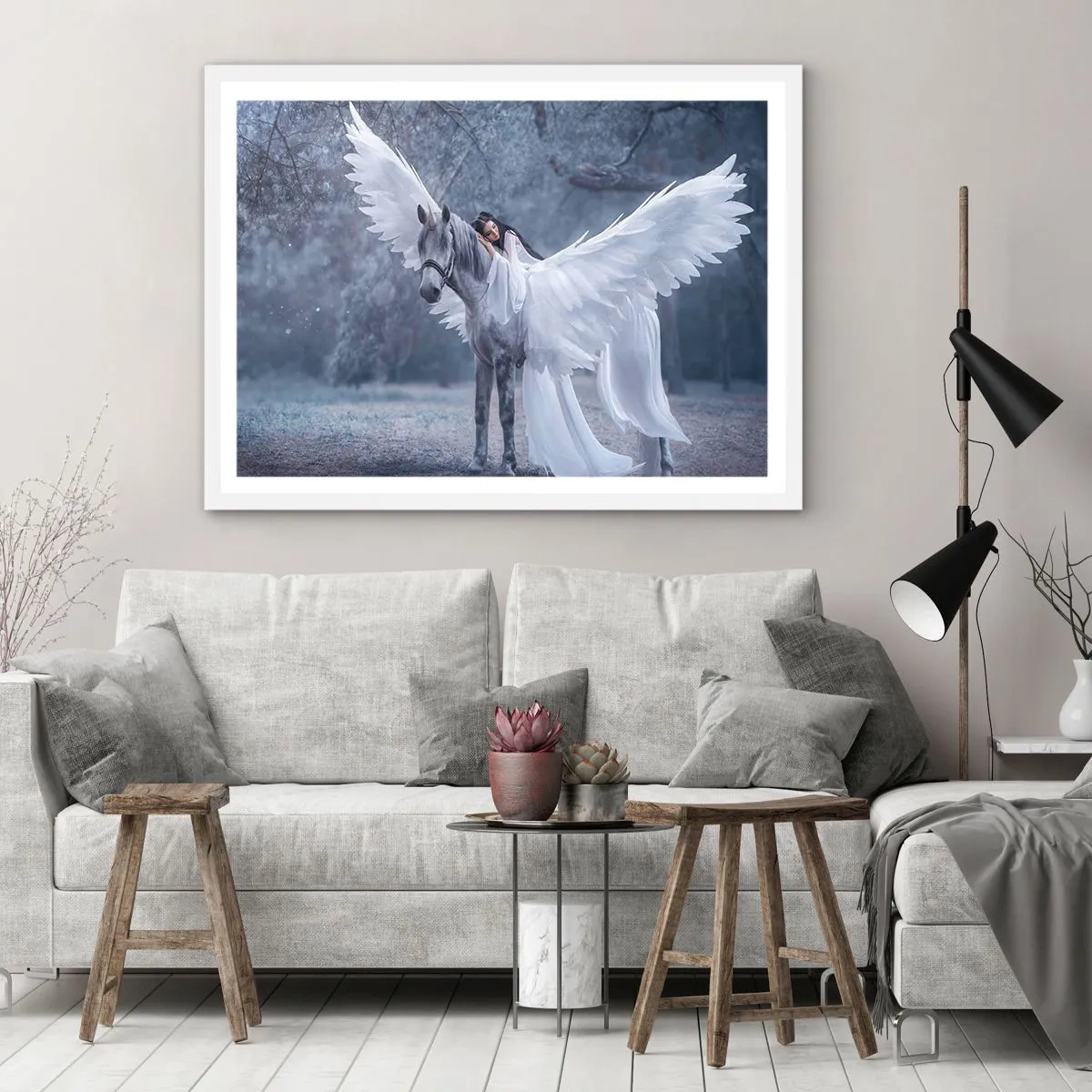 Poster in white frmae - Inspired Moment - 91x61 cm