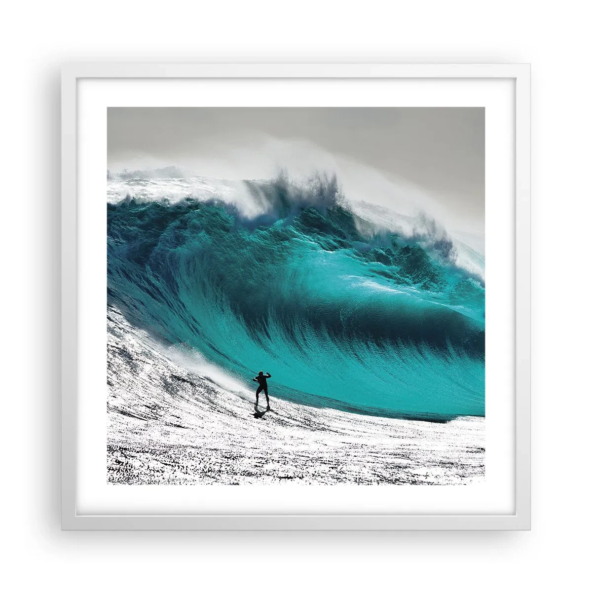 Poster in white frmae - Challenge Accepted - 50x50 cm