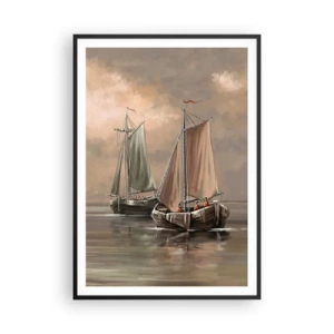 Poster in black frame - Return of Sailors - 70x100 cm
