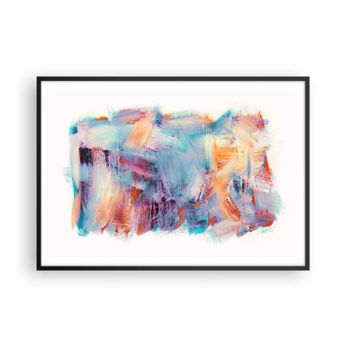 Poster in black frame - Colourful Mess - 100x70 cm
