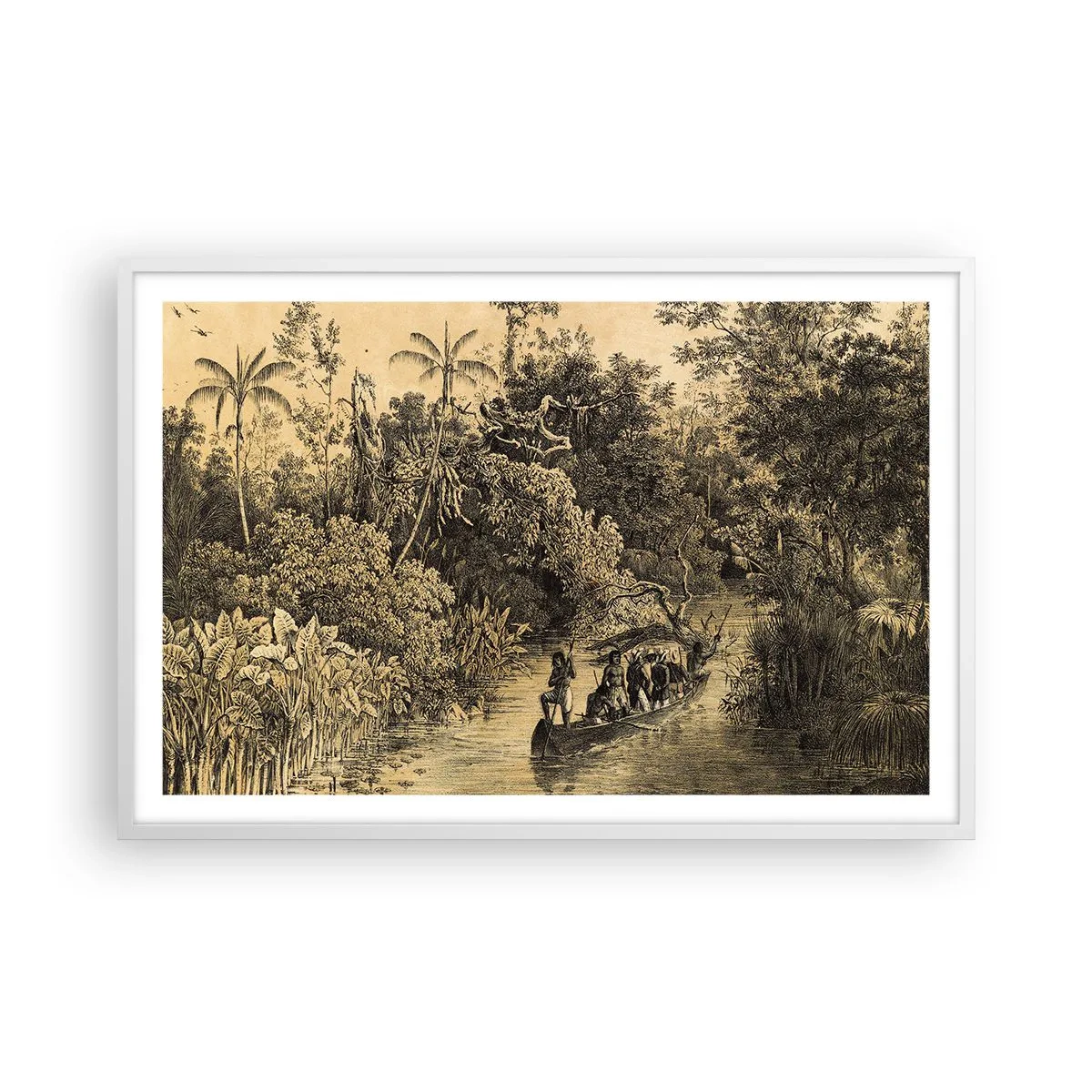 Poster in white frmae - Journey to the Spring - 91x61 cm