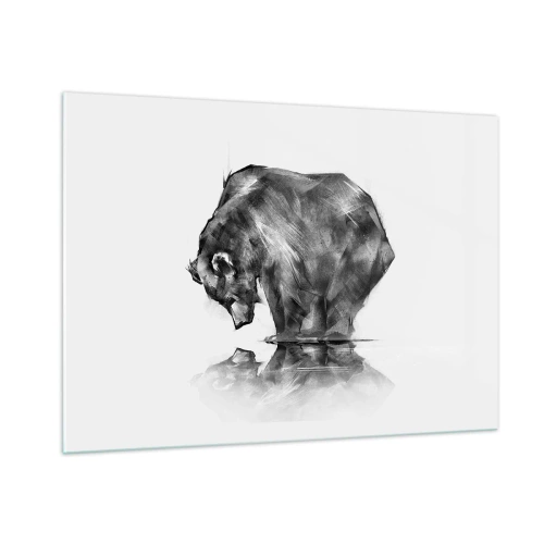 Glass picture - Nice to See Someone Close - 100x70 cm