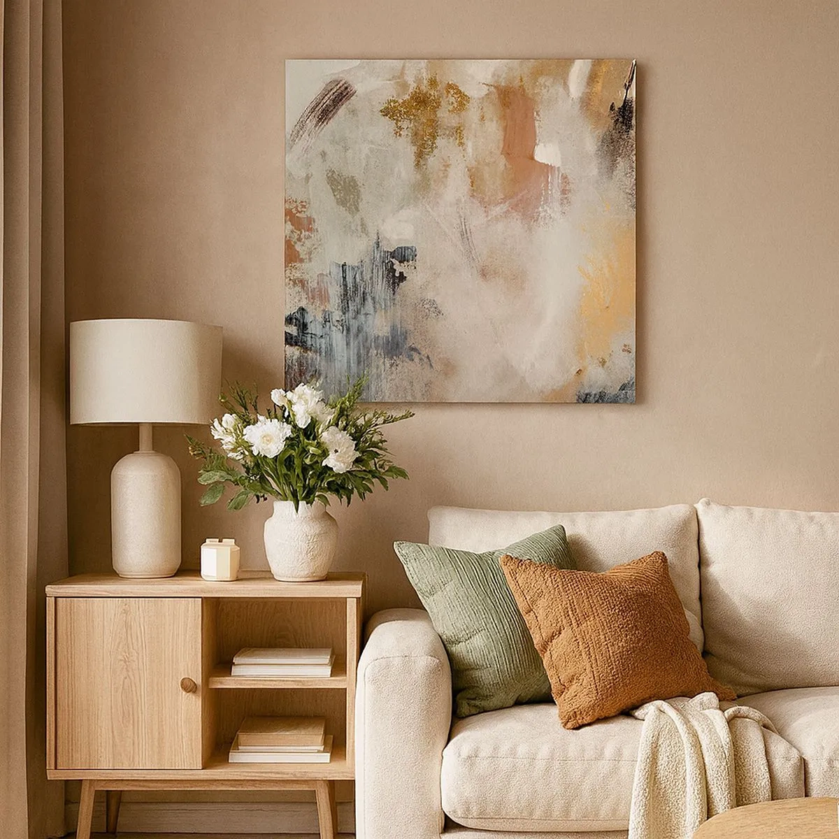 Canvas picture - Foggy Abstract - 30x30 cm