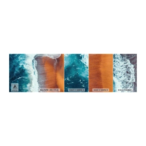 Photo Wallpaper Sample Standard Eco - Touch of the Ocean - Beach, Sea, Water - 100x30 cm