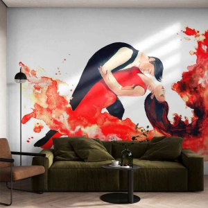 Self-Adhesive Photo Wallpaper Deluxe Sticker - Tango - Sensual Wave - Dance, Music, Dancers - 500x350 cm