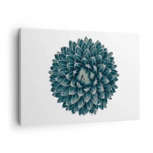 Canvas picture - Symmetrical succulent plant on a white background - 70x50cm - Star of the Desert - Modern wall decoration for the living room and bedroom ARTTOR